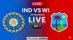 IND vs WI 1st Test Live Cricket Score: India resume with the bat on Day 2 after managing to dismiss West Indies in just two sessions on Day 1.