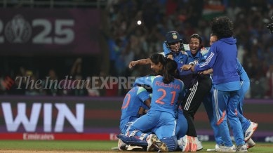 India have done the unthinkable by toppling the seemingly invincible Australia in a record run chase in the semifinal of a World Cup. (Express Photo by Amit Chakravarty)