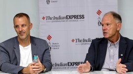 Geoffrey Garrett, Jared Grusd, USC Marshall School of Business, H-1B visa, H-1B, H-1B visa fee, H-1B fee, Indian express news, current affairs