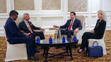 External Affairs Minister S. Jaishankar in a meeting with US Secretary of State Marco Rubio.