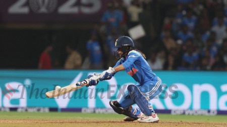 Jemimah Rodrigues was incredibly dropped twice as she powered India to a historic win. (Express Photo by Amit Chakravarty)