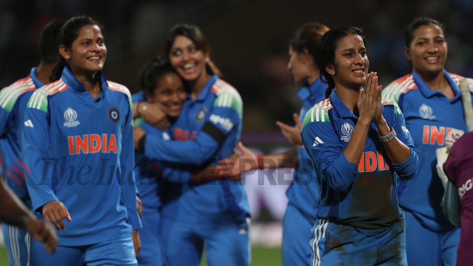 Jemimah Rodrigues formed the spine of the record chase from India. (Express Photo by Amit Chakravarty)