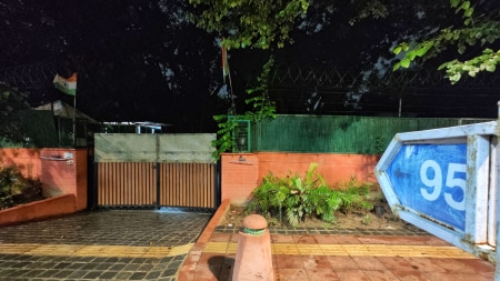 The bungalow allotted to Arvind Kejriwal (Express photo by Abhinav Saha)
