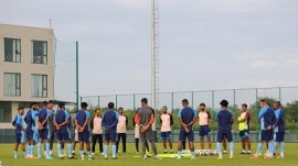 The Indian team will depart for Singapore on Monday. (AIFF Photo)