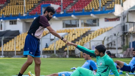 India vs Singapore Football Asian Cup Qualifier Match Live Streaming Online: India face Singapore in Goa. (Photo Credit: AIFF)