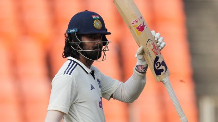 KL Rahul scored his first hundred in India since 2016 on Friday. (AP)