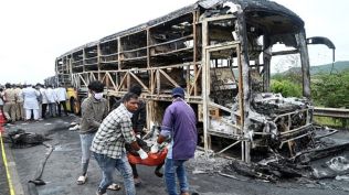 kurnool bus accident, andhra pradesh,