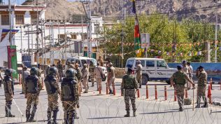 Days after the September 24 violence, Leh remains tense. (PTI Photo)