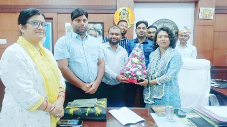 Lakhimpur Kheri DM Durga Shakti Nagpal congratulated the officials for securing the first position in the IGRs ranking across the state.