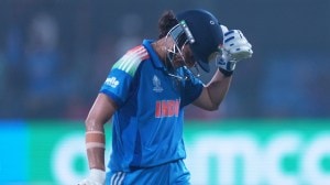 In the 42nd over, with the equation reading 55 off 53 balls a memorable and vital win, Smriti decided to take on Linsey Smith down the ground. Till then, India were cruising. (PTI Photo)