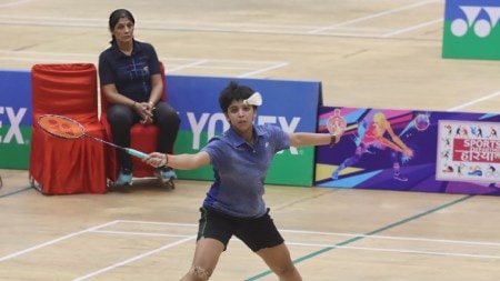 Meena Sharma (left), a physical education teacher, took it upon herself to turn badminton coach for her children, ensuring 16-year-old Tanvi ended up with a podium finish at the World Junior Championships in Guwahati. (Express Photo by Kamleshwar Singh)