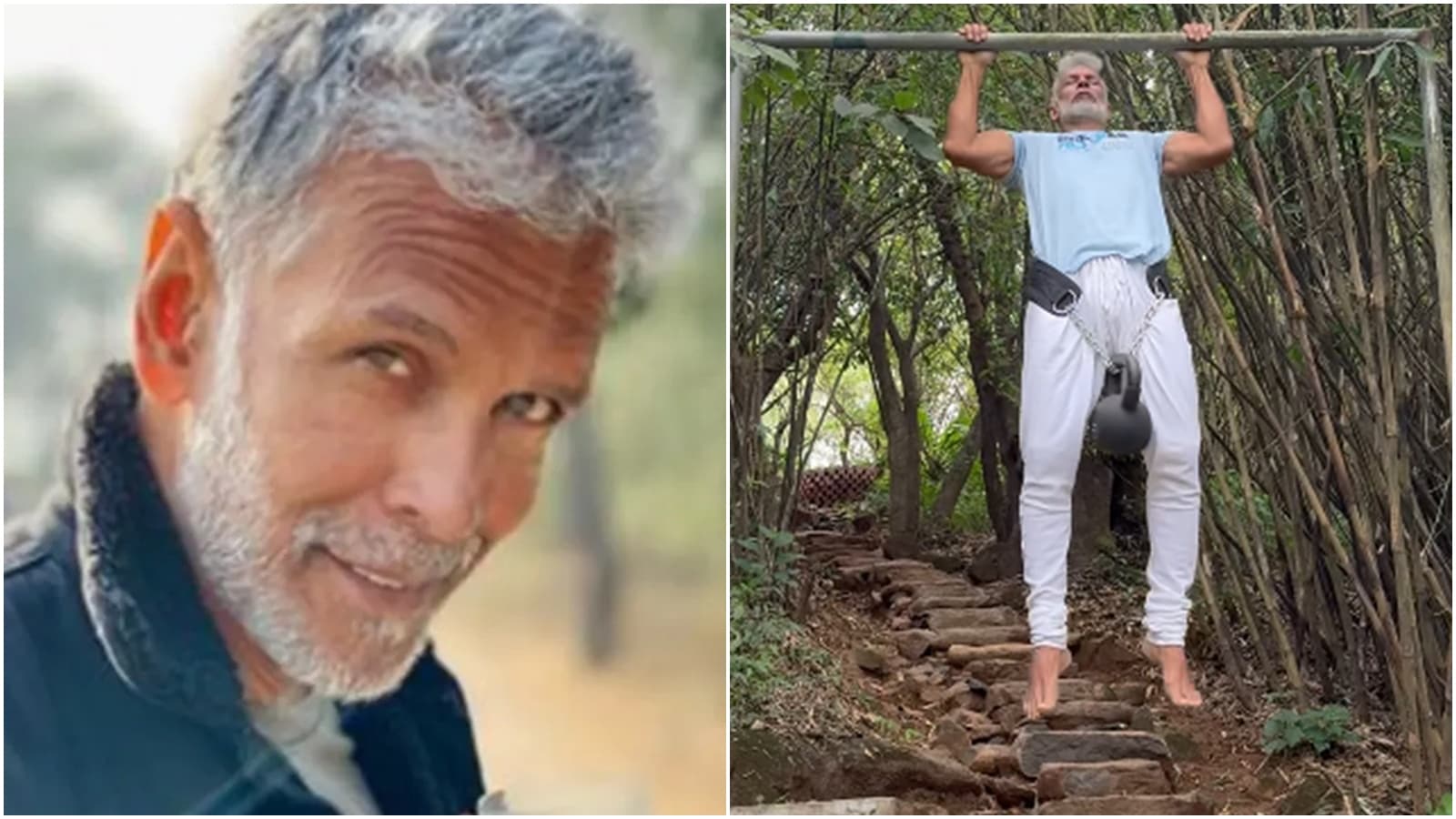 Milind Soman celebrates his ‘first ever set of weighted pull-ups’: ‘For those who want to know…’