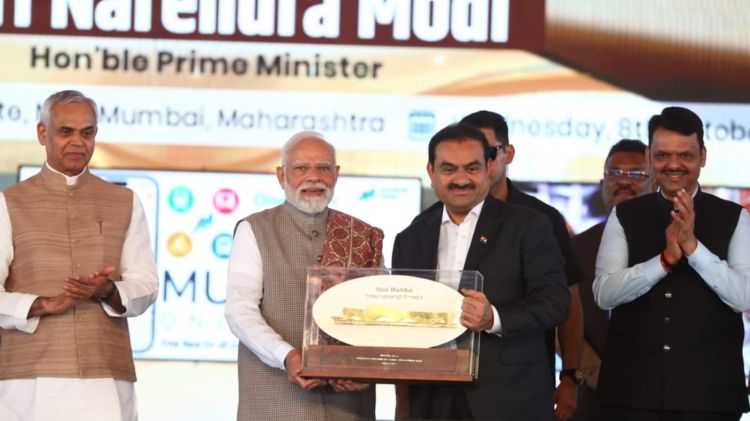 nmia, navi mumbai international airport, gautam adani, narendra modi,