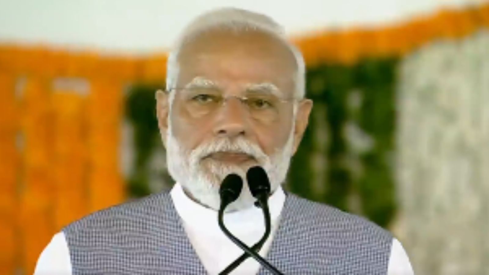 The PM laid the foundation stone for the six-lane greenfield highway from Sabbavaram to Sheelanagar at a cost of over Rs 960 crore.