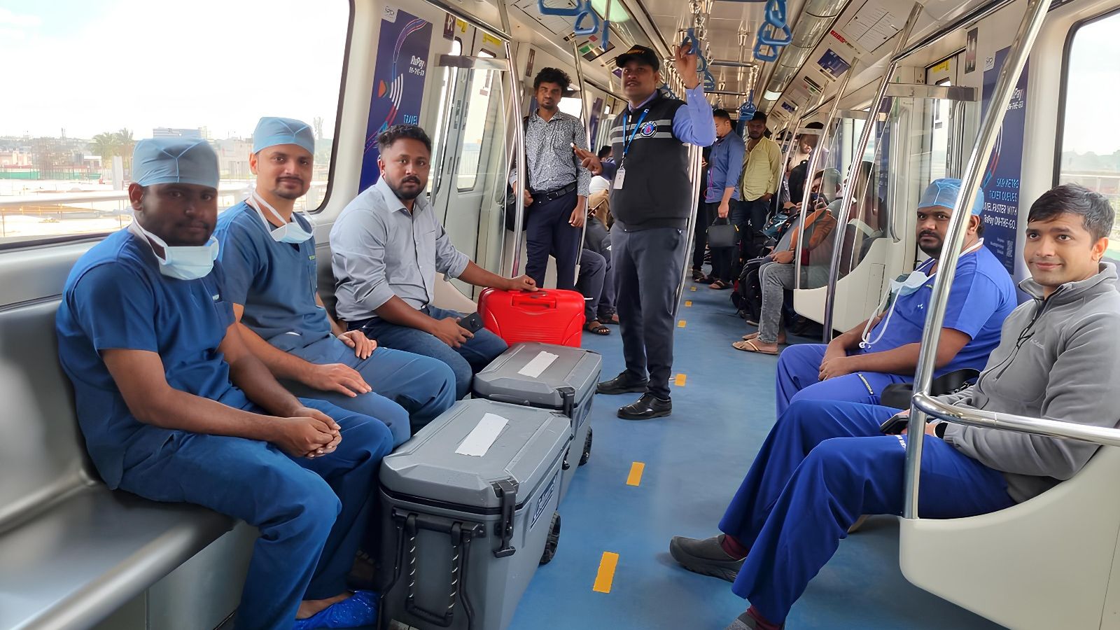 Lungs to Yellow Line, heart to Green; Bengaluru Metro facilitates organ transport across multiple lines Lungs to Yellow Line, heart to Green; Bengaluru Metro facilitates organ transport across multiple lines