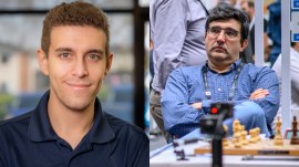 Naroditsky had in December 2024 described how Kramnik's accusations and social media crusade against him at the time affected him every time he played online chess. (X/Michal Walusza via FIDE)