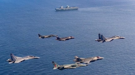 Sukhois, Jaguars join F-35Bs, HMS Prince of Wales, Indian Air Force (IAF), IAF, Indian Ocean region, Pune news, Pune, Maharashtra news, Indian express, current affairs