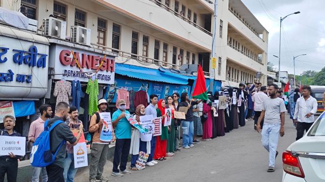 Limkar added that the demonstration is also an effort to counter the perception that India is aligned with Israel.