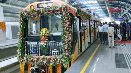 The newly-launched metro coaches have been specially decorated with traditional Madhubani paintings, highlighting Bihar’s cultural heritage.