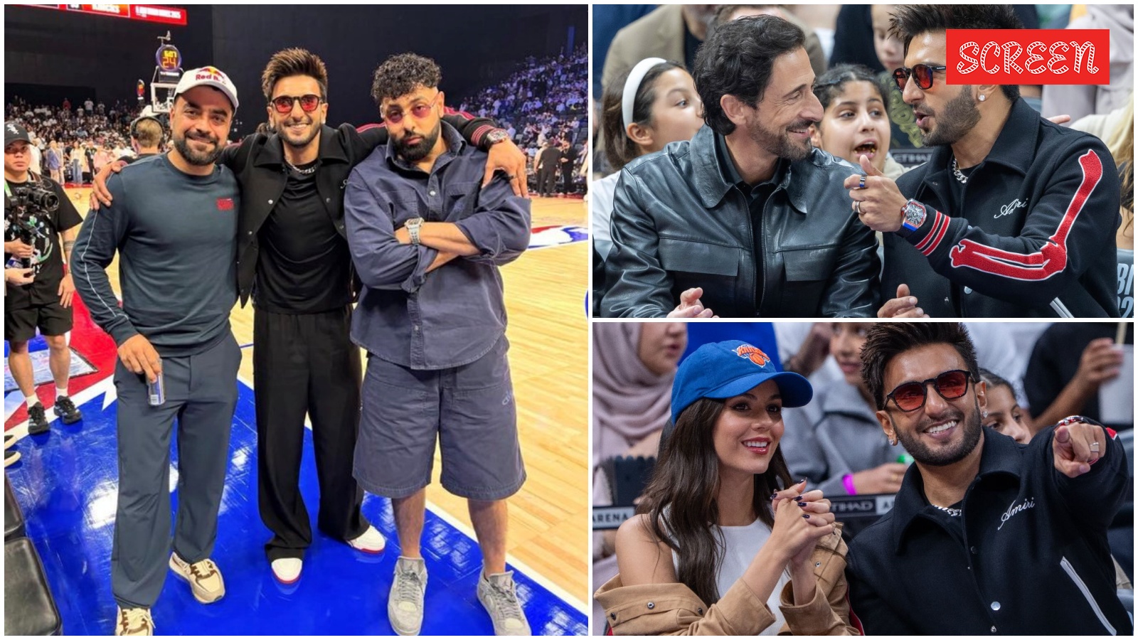 Ranveer Singh attends NBA Abu Dhabi Games 2025, hangs out with actor ...