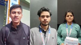 (L-R) Gaurav of Bilaspur, Sheetal of Kaithal, Kuljeet Singh of Sangrur (Express Photos)