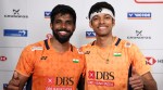 Satwik-Chirag after their quarterfinal win in Denmark. (Credit: BWF/BadmintonPhoto)