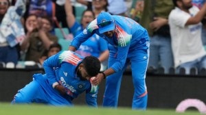 Shreyas Iyer suffered a nasty fall while completing a catch in Sydney last Sunday. (AP)
