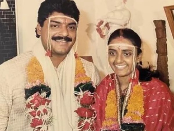 Siddharth Ray and Shanthi Priya on their wedding day.