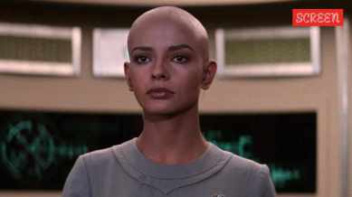 Persis Khambatta in a still from tar Trek: The Motion Picture.