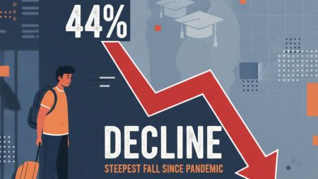 Indian students going to US for higher studies drop 44%, steepest fall since pandemic