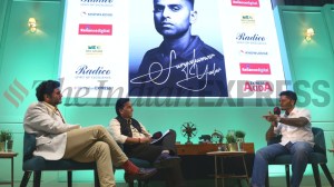 Suryakumar Yadav at Express Adda LIVE Updates:  Express ADDA with Surya Kumar Yadav along with Anant Goenka and Devendra Pandey in Mumbai on Friday evening. Express Photo by Narendra Vaskar