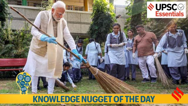 swachh bharat mission, gandhi jayanti, modi, upsc