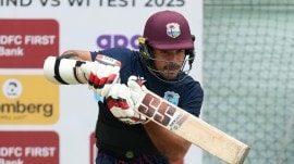 Chanderpaul has no experience of playing Test cricket in the subcontinent but he has done that at the first class level. (AP Photo)