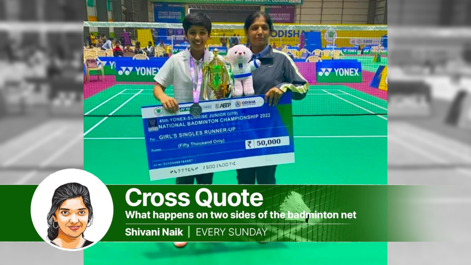 Meena Amma – the Cheetah Mom of Indian badminton’s next star Tanvi Sharma,  who has assured herself of a World Junior Championships medal at Guwahati