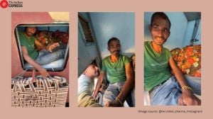 Man converts train washroom into bedroom