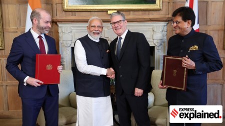 Starmer visit, Keir Starmer visit, Keir Starmer india visit, India-UK ties, Global Fintech summit, Narendra Modi, Indian express news, current affairs