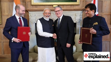 Starmer visit, Keir Starmer visit, Keir Starmer india visit, India-UK ties, Global Fintech summit, Narendra Modi, Indian express news, current affairs