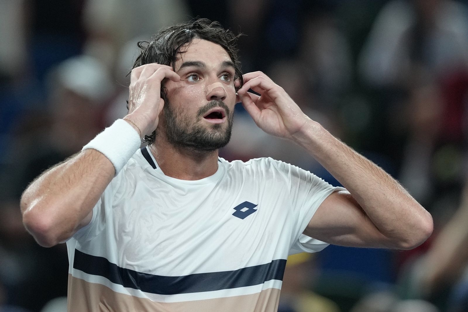Valentin Vacherot managed to bounce back from being broken in the opening game.