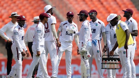 West Indies were hardly able to challenge India in Ahmedabad. (AP Photo)
