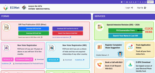 Voters must verify their names against 2002 electoral rolls between Nov 4 and Dec 9 to appear on draft list. 