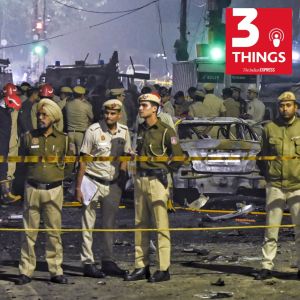 3 things podcast the indian express red fort balst cannabis kashmir times raid