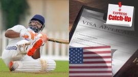 India A’s captain Rishabh Pant loses balance after playing a shot. US launched investigations targeting “potential abuses” within the H-1B visa (Photo: PTI/Freepik)