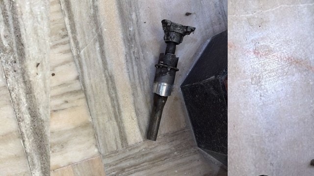 ‘A boom, damaged cars, body parts’: People inside temple recount horror