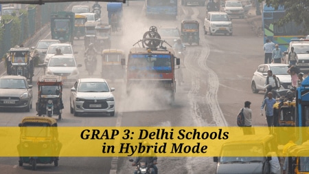A tanker sprays water on a Delhi road (Express Photo-Praveen Khanna)