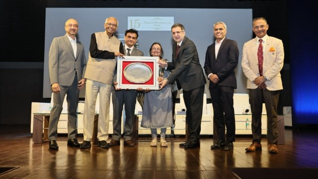 The award was presented by Siddharth Sharma, Chief Executive Officer, Tata Trusts, and Dr R A Mashelkar, Chairman, Anjani Mashelkar Foundation.