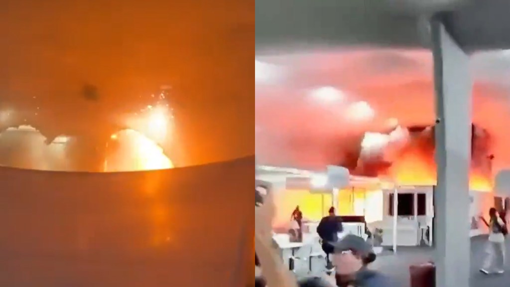Watch: Massive fire breaks out at COP30 Summit venue in Brazil | World ...