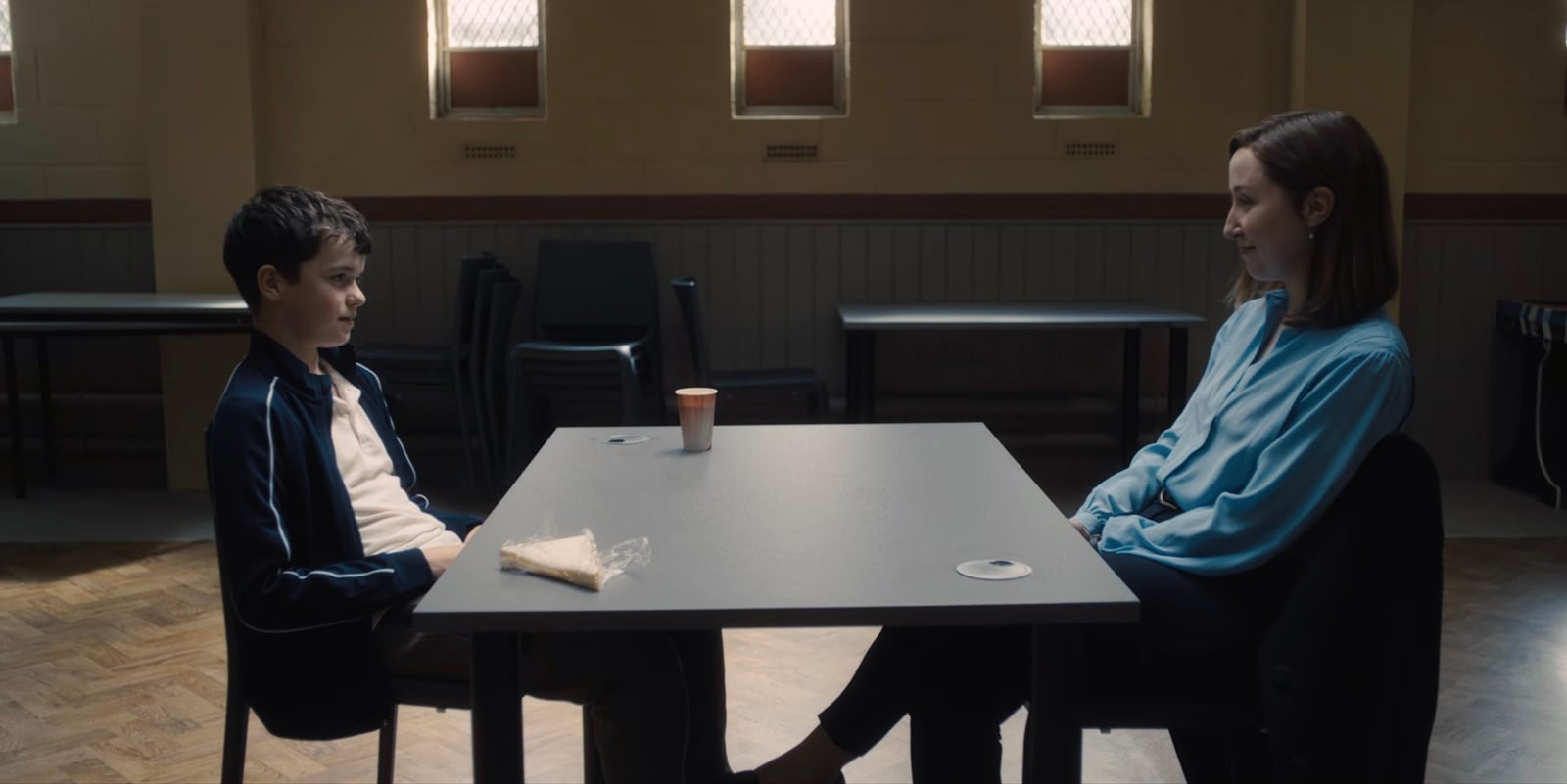 A still from Adolescence, whose each episode is a single take