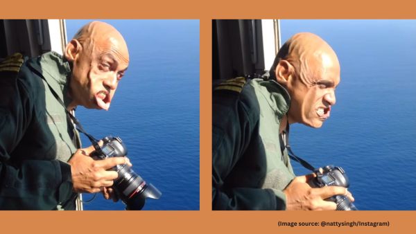 To ensure safety, he was attached to a full-body harness using steel carabiners and a heavy-duty tether built to withstand extreme pressure