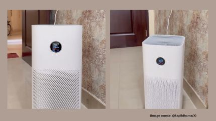 According to the Air Quality Early Warning System (EWS), pollution levels surged, with the AQI reaching 316 at 9 am across the capital (Image source: @kapildhama/X)