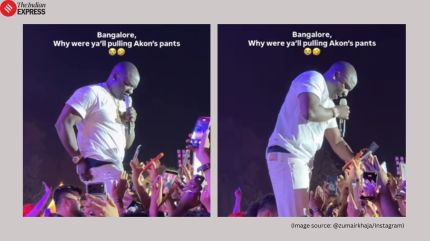 Akon pants pulled during Bengaluru concert